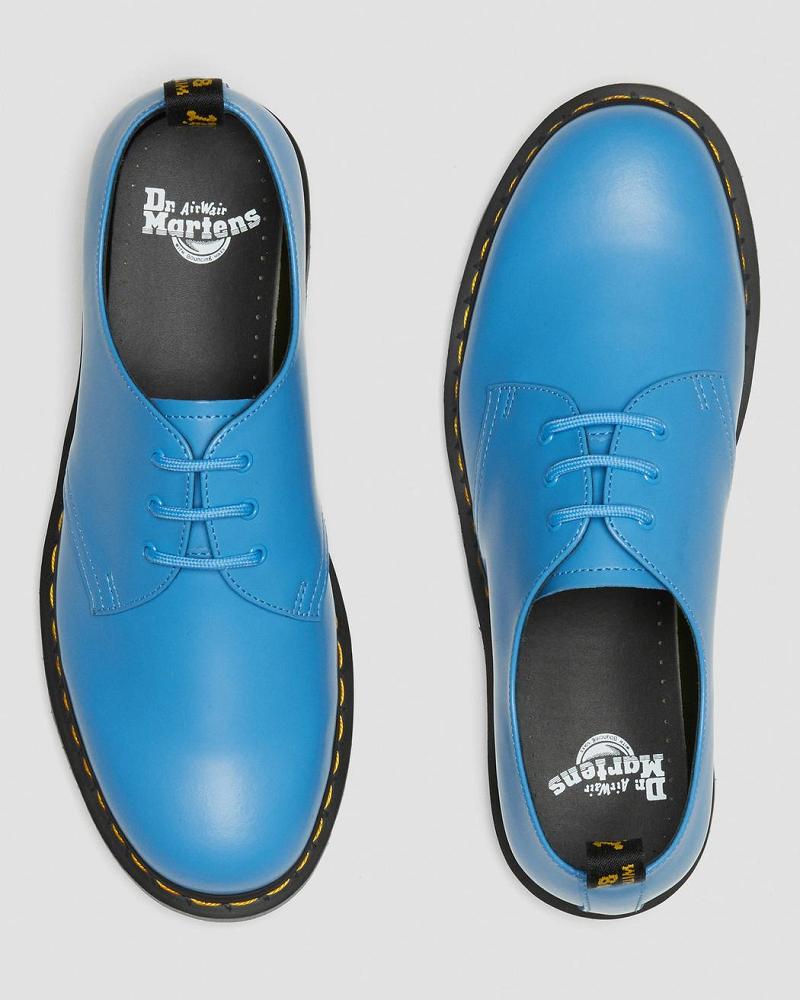 Women's Dr Martens 1461 Iced Smooth Leather Oxfords Shoes Blue | AU 349WNB